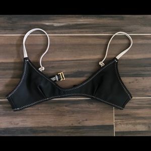 Cynthia Rowley neoprene bikini top, M